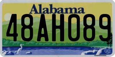 AL license plate 48AH089