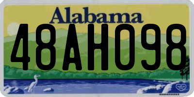 AL license plate 48AH098