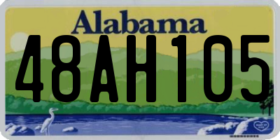 AL license plate 48AH105