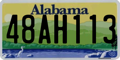 AL license plate 48AH113