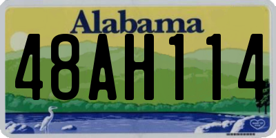 AL license plate 48AH114