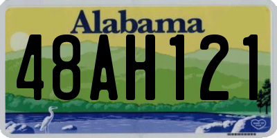 AL license plate 48AH121