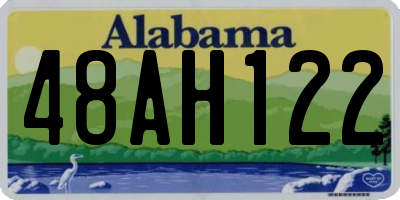 AL license plate 48AH122