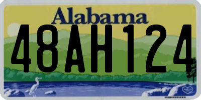 AL license plate 48AH124