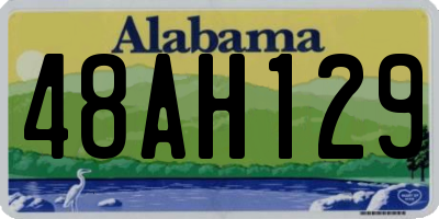 AL license plate 48AH129