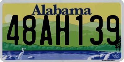 AL license plate 48AH139