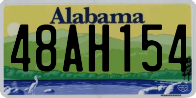 AL license plate 48AH154