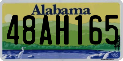 AL license plate 48AH165