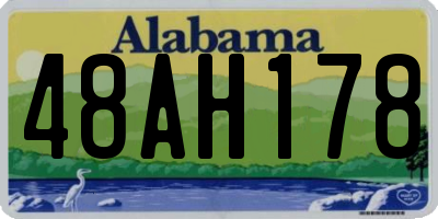 AL license plate 48AH178