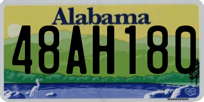 AL license plate 48AH180