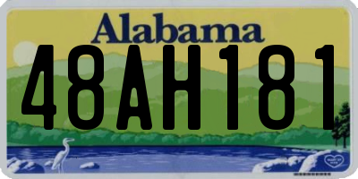 AL license plate 48AH181
