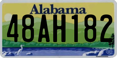 AL license plate 48AH182