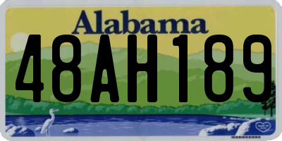 AL license plate 48AH189