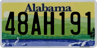 AL license plate 48AH191
