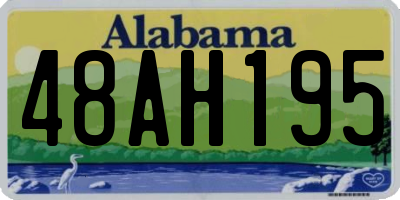AL license plate 48AH195
