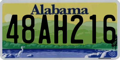 AL license plate 48AH216