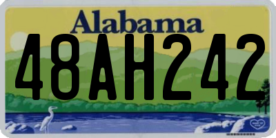 AL license plate 48AH242
