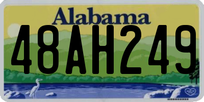 AL license plate 48AH249