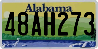 AL license plate 48AH273