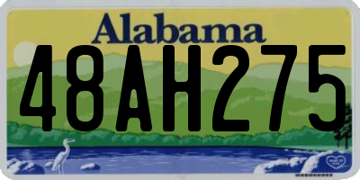 AL license plate 48AH275