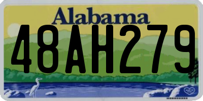 AL license plate 48AH279