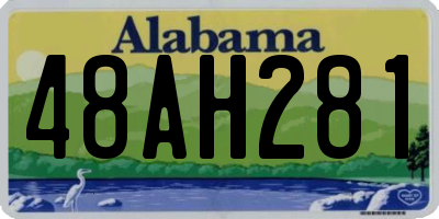 AL license plate 48AH281