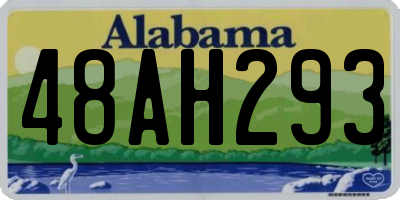 AL license plate 48AH293