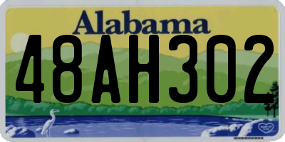 AL license plate 48AH302