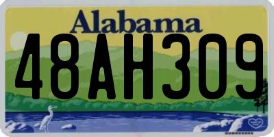 AL license plate 48AH309