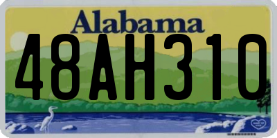 AL license plate 48AH310