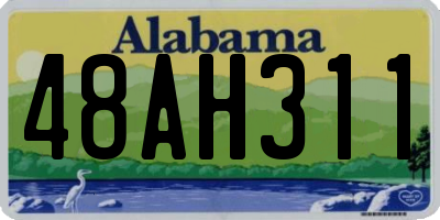 AL license plate 48AH311