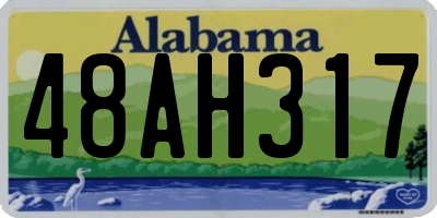 AL license plate 48AH317