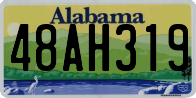 AL license plate 48AH319