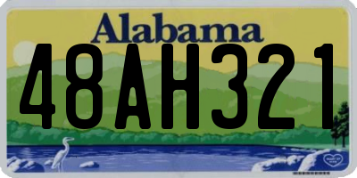 AL license plate 48AH321