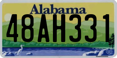 AL license plate 48AH331