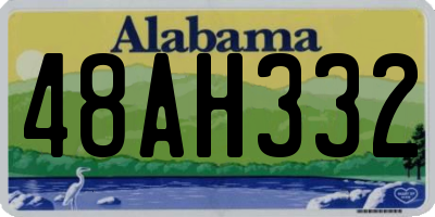 AL license plate 48AH332
