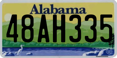 AL license plate 48AH335