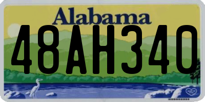 AL license plate 48AH340