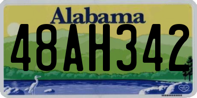 AL license plate 48AH342