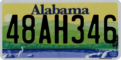 AL license plate 48AH346