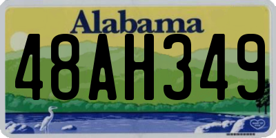 AL license plate 48AH349