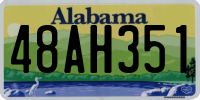 AL license plate 48AH351