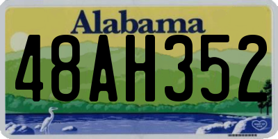 AL license plate 48AH352