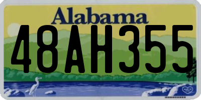 AL license plate 48AH355