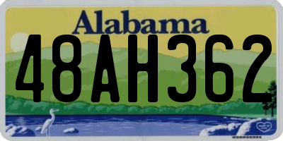 AL license plate 48AH362