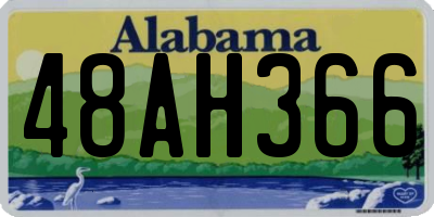 AL license plate 48AH366