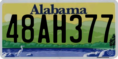 AL license plate 48AH377