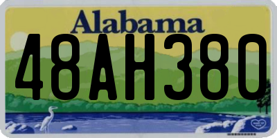 AL license plate 48AH380