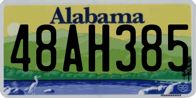 AL license plate 48AH385