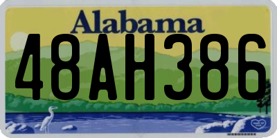 AL license plate 48AH386